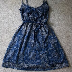 Crimson Ivy Satin Reptile Print Camisole Dress